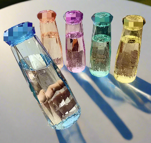 Transparent Crystal Diamond Water Bottles