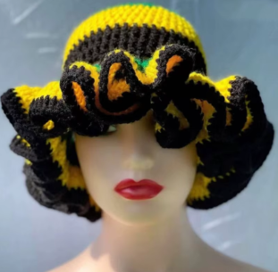 Crochet Ruffle Bucket Hats