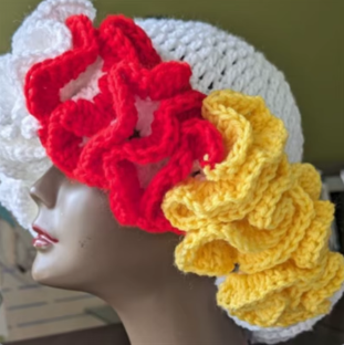 Crochet Ruffle Bucket Hats