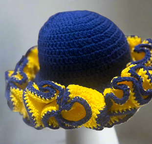 Crochet Ruffle Bucket Hats