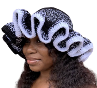 Crochet Ruffle Bucket Hats