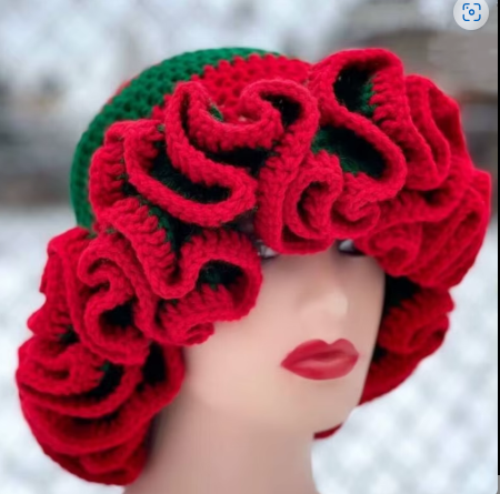 Crochet Ruffle Bucket Hats